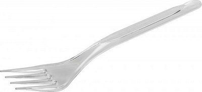 Виделка пластикова прозора 10 шт.