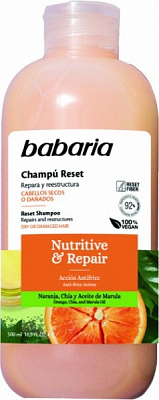 Шампунь Babaria для восстановление и питание 500 мл