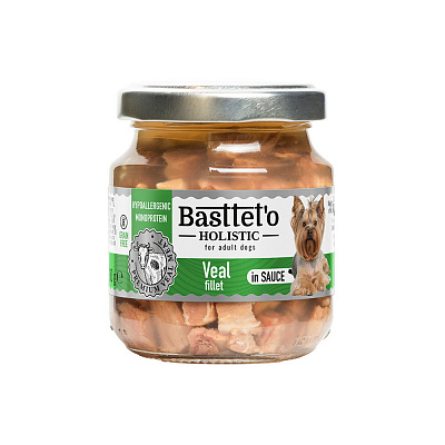 Консерва Basttet`o Holistic шматочки філе телятини в соусі 130 г