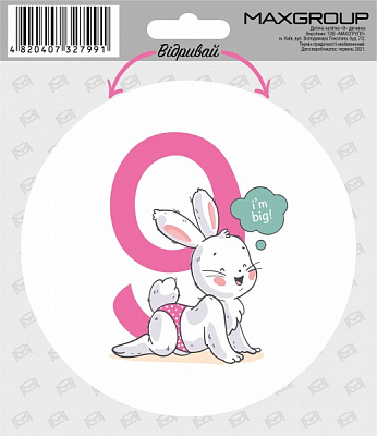 Наклейка MAXGROUP для девочки 9 месяцев NM-091