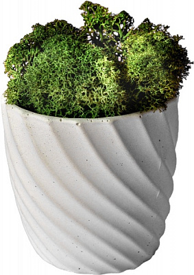 Кашпо декоративное Divorce белый бетон