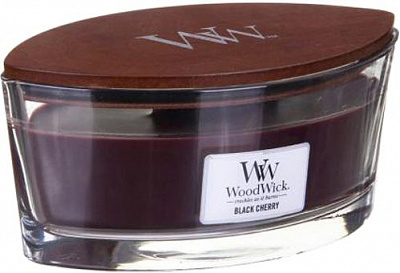Свеча ароматическая Woodwick Ellipse Black Cherry 453 г 