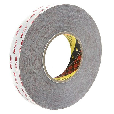 Монтажная двусторонняя лента 3M VHB сверхпрочная серая 9 мм х 2 м толщина 1,1 мм