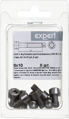 Болт метрический DIN912 6x10 мм 8 шт.