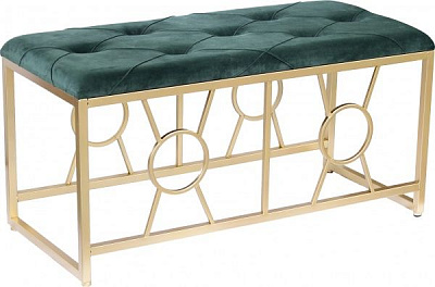 Банкетка 90х40х45 см зелена