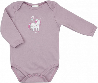 Боди для девочки Luna Kids Единорог р.68 сиреневый 
