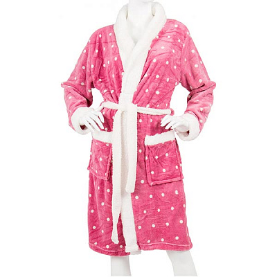 Халат жіночий рожевий 105 см