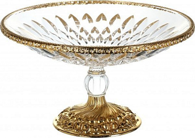 Блюдо на ножке Orion с платиной 16 см CT11066 CreArt 