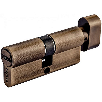 Цилиндр MVM Р6Р 30x30 ключ-вороток 60 мм старая бронза