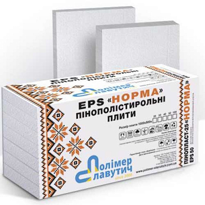 Пенопласт 25 Полимер-Славутич EPS-50 Норма 100 мм