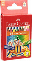 Карандаши цветные восковые (4 флуорисцентные) 75 мм Faber-Castell