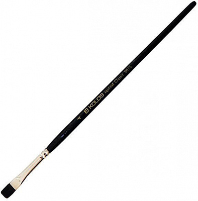 Пензлик Classic 3016 білка плаский №4 Kolos