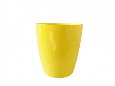 Горшок пластиковый ММ-Пласт Амели круглый 3,5 л желтый 