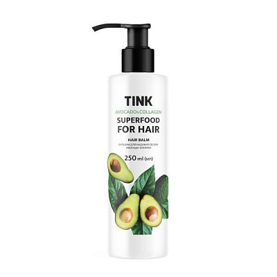 Бальзам Tink Superfood for hair Авокадо і колаген для додання об'єму волоссю 250 мл