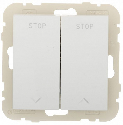 Вимикач для жалюзі Efapel без підсвітки 10 А 250В білий 21290 TBR