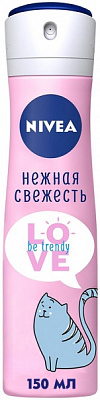 Дезодорант-антиперспірант для жінок Nivea Love Be Trendy Ніжна свіжість 150 мл