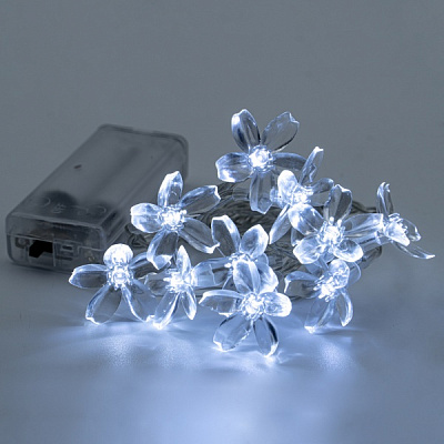 Декоративна гірлянда Altalusse (INL-2708B-10 Cold) вбудований світлодіод (LED) 10 ламп 1,5 м