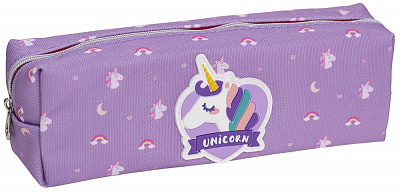 Пенал-кошелек 21x5x6 см 5-022-03 Барвінок розовый с рисунком