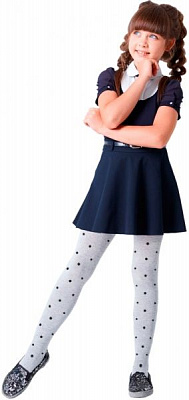 Колготки детские Giulia 028 MELANGE TEEN GIRL light grey р.140-146 серый 