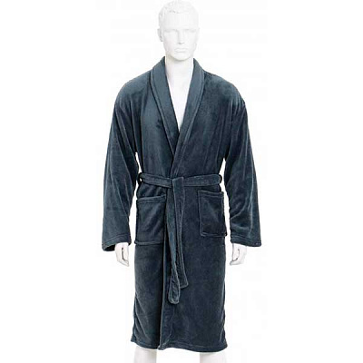 Халат чоловічий La Nuit Solid темно-сірий L