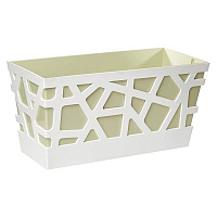 Вазон пластиковий Idel Flowerbox 40 см прямокутний 9,4 л фісташковий (730041) 
