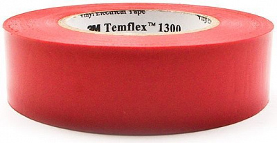 Изолента 3M красная 19 мм x 20 м ПВХ