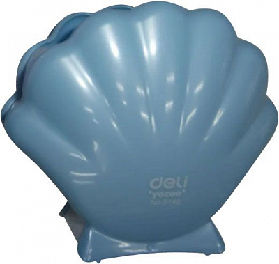 Підставка для ручок 9148 Ракушка перламутрова блакитна Deli