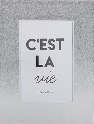 Рамка для фото C'est La Vie 1 фото 10x15 см срібний