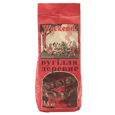 Уголь Weekend древесный 1,5 кг