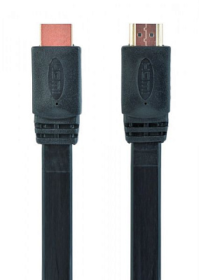 Кабель Cablexpert HDMI 1,8 м (CC-HDMI4F-6) HDMI V.2.0, плоский, с позолоченными коннекторами 
