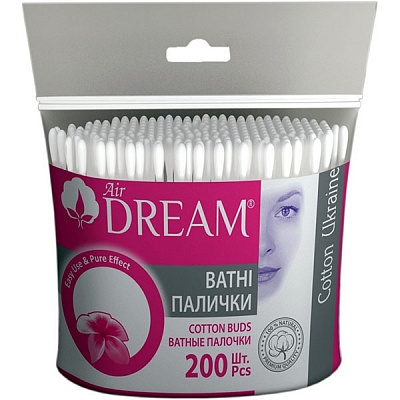 Ватные палочки Аir Dream 200 шт. (мягкая)