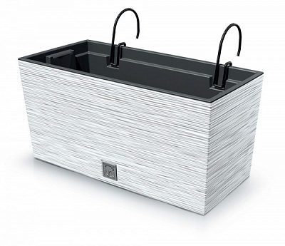 Ящик балконный Prosperplast FURU Case W навесной 400 мм белый прямоугольный (57949-449) 