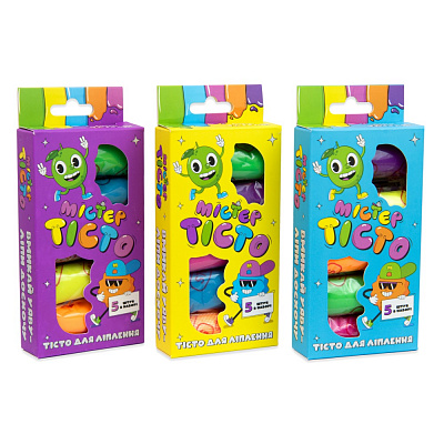 Набор для лепки Strateg Мистер тесто 5 шт. 41000