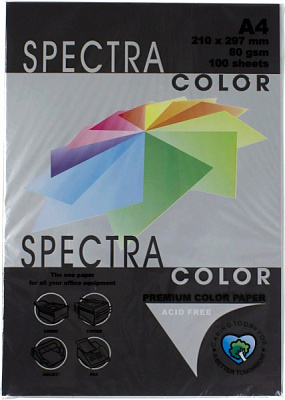 Папір кольоровий Crystal A4 80 г/м Black 401 чорний