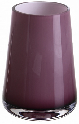 Ваза скляна Wrzesniak Glassworks Opal/Lilac 12 см сірувато-лілова