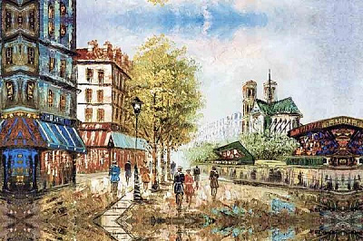 Репродукция Old Paris3 50x80 см RozenfeldArt 
