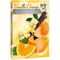 Набір свічок з ароматом Ваніль/апельсин 6 шт. p15-37 Bispol