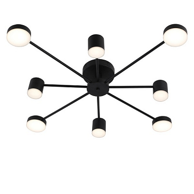 Люстра светодиодная Victoria Lighting с пультом д/у 77 Вт черный Otis/PL8 black 