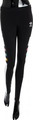 Лосины Adidas Graphic Stripe Leggings Womens AY6757 34 черный