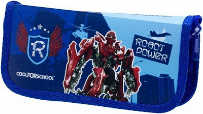 Пенал Robot Power CF32004-02 Cool For School синий с красным