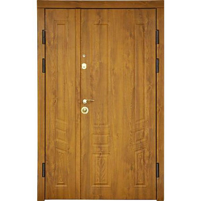 Дверь входная Мавіс Винорит №16 дуб золотой 2030x1200мм правая