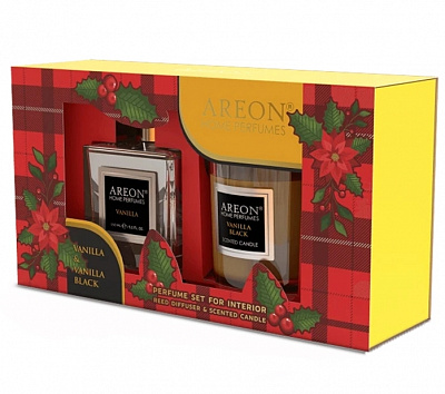 Набір Areon Home Perfumes 150 мл Ваніль + свічка