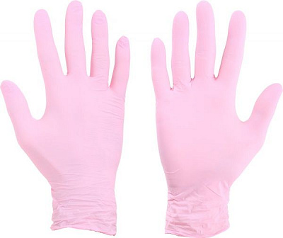 Перчатки медицинские Medico розовые 10 шт./уп.