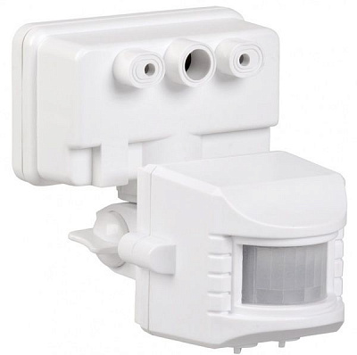 Датчик движения IEK ДД 019 120° 12м 1100W IP44 белый LDD13-019-1100-001