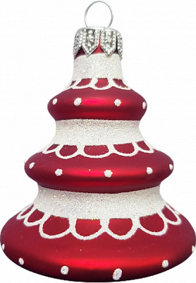 Подвеска Юріта Форма Пирамидка красный