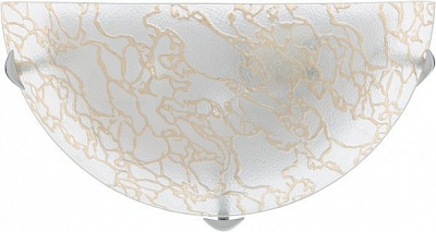 Світильник настінний УТ Сяйво НПБ Мармур 1x60 Вт E27 золотий 1501