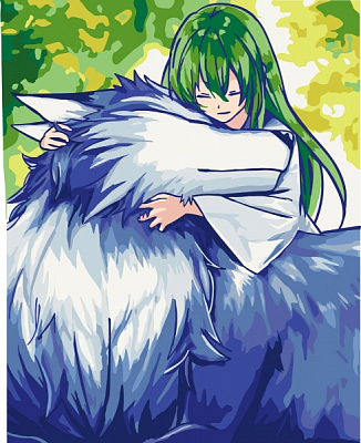 Картина по номерам Энкиду с волком 40х50 см ART CRAFT 