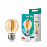 Лампа світлодіодна TITANUM FIL G45 4 Вт E27 2200 К 220 В жовта 25526 