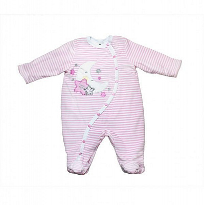 Комбінезон для дівчаток Danaya ЗО20-36/6 рожевий у смужку р.68