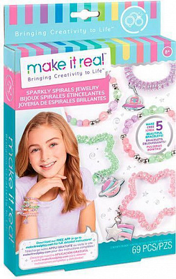 Набір для створення шарм-браслетів Make it Real Блискучі спіральки MR1210